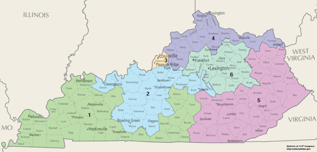 Kentucky Congressional Districts 2020