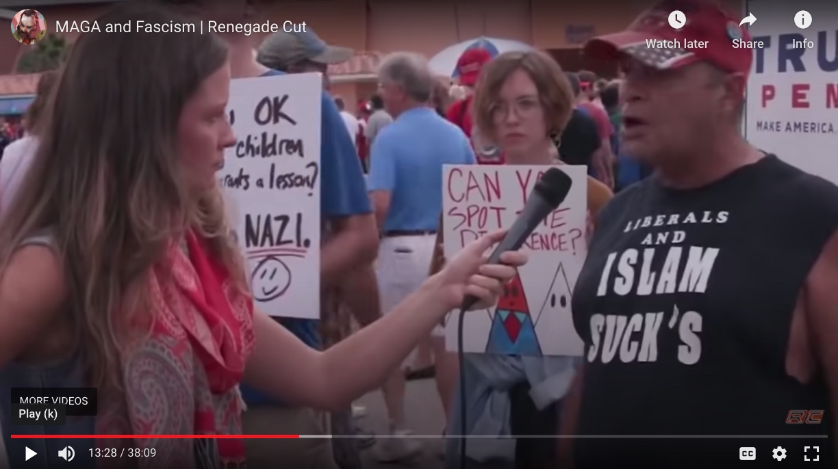 Renegade Cult YouTube videos MAGA and Fascism what is it?