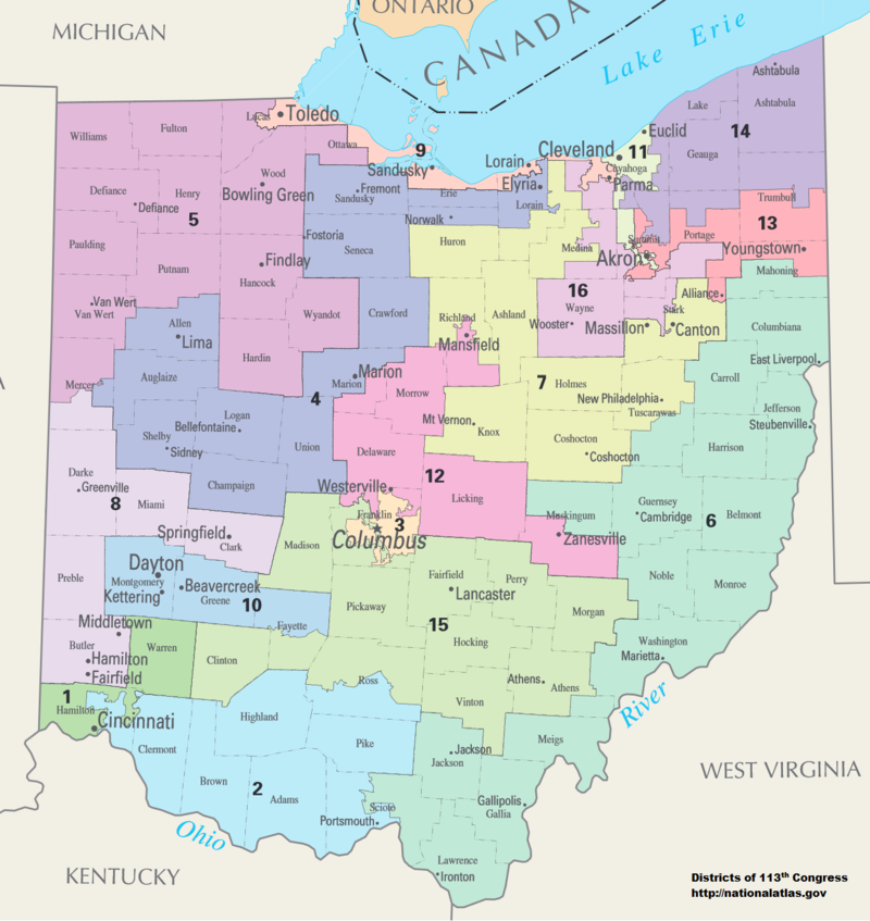 Ohio Congressional Districts 2020